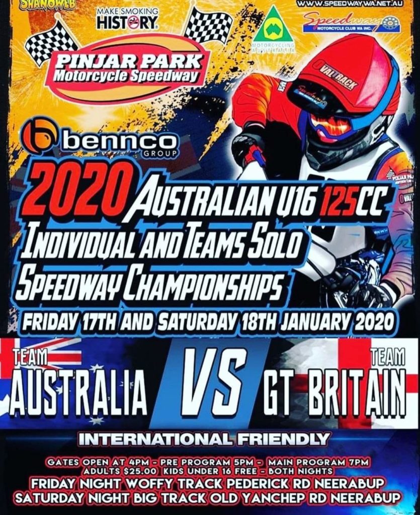 Solo Speedway Championship Australia vs Great Britain