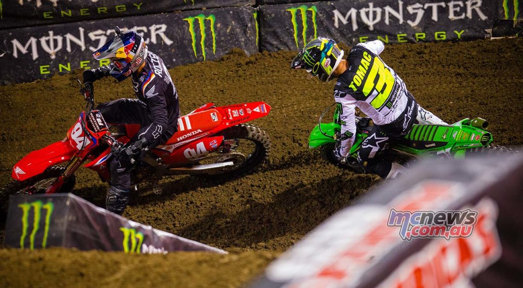 AMA SX Rnd Oakland Roczen Tomac Multiple SX OAK Kardy