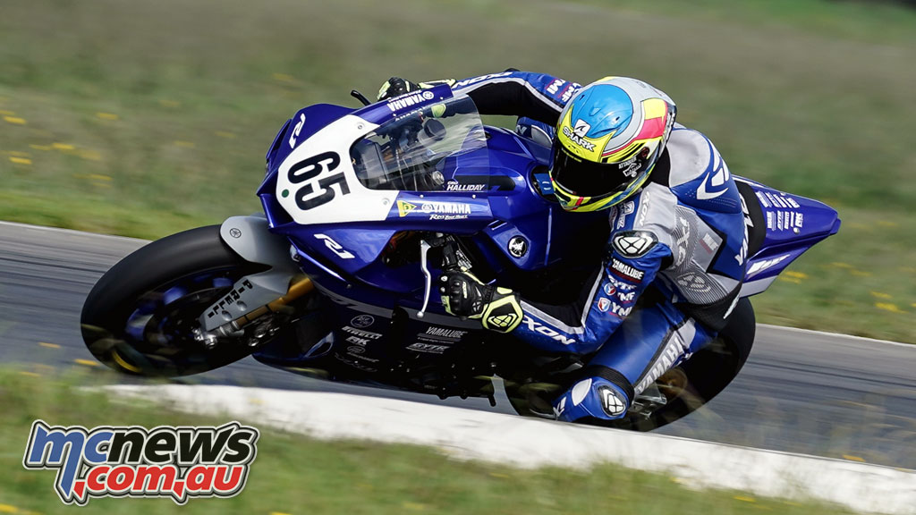 ASBK Wakefield Park Test TDJ Cru Halliday left cover ASBK Wakefield Park Test TDJ Cru Halliday left cover