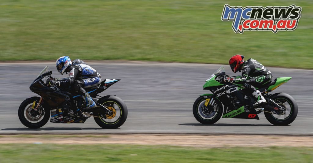 ASBK Wakefield Park Test TDJ Jed Metcher and Bryan Staring