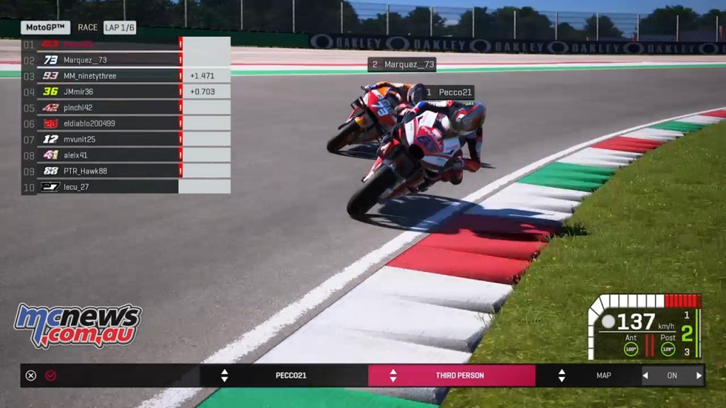 Virtual MotoGP R Alex Marquez vs Bagnaia