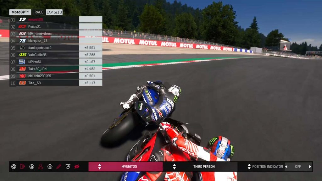 MotoGP Virtual Race Two Vinales Bagnaia