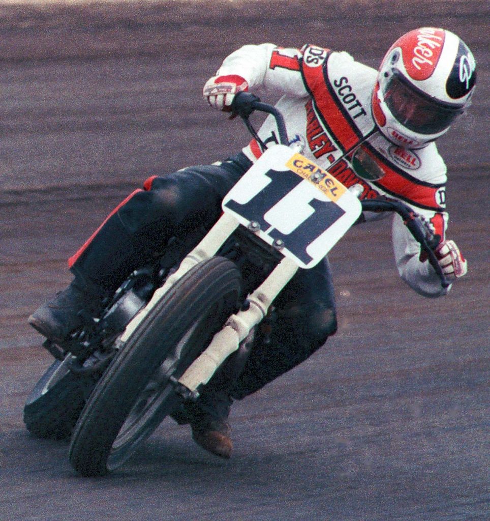 Later becoming the winningest rider in the history of the sport Parker swagger and style are unmistakable on the racetrack Photo Dave Hoenig