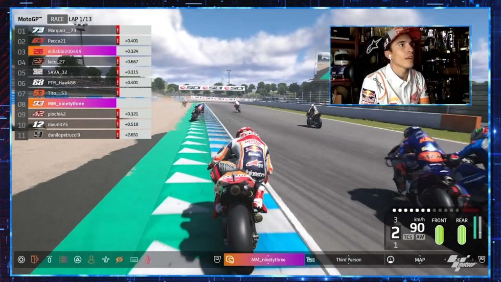 Virtual Gp Of Spain Marc Marquez