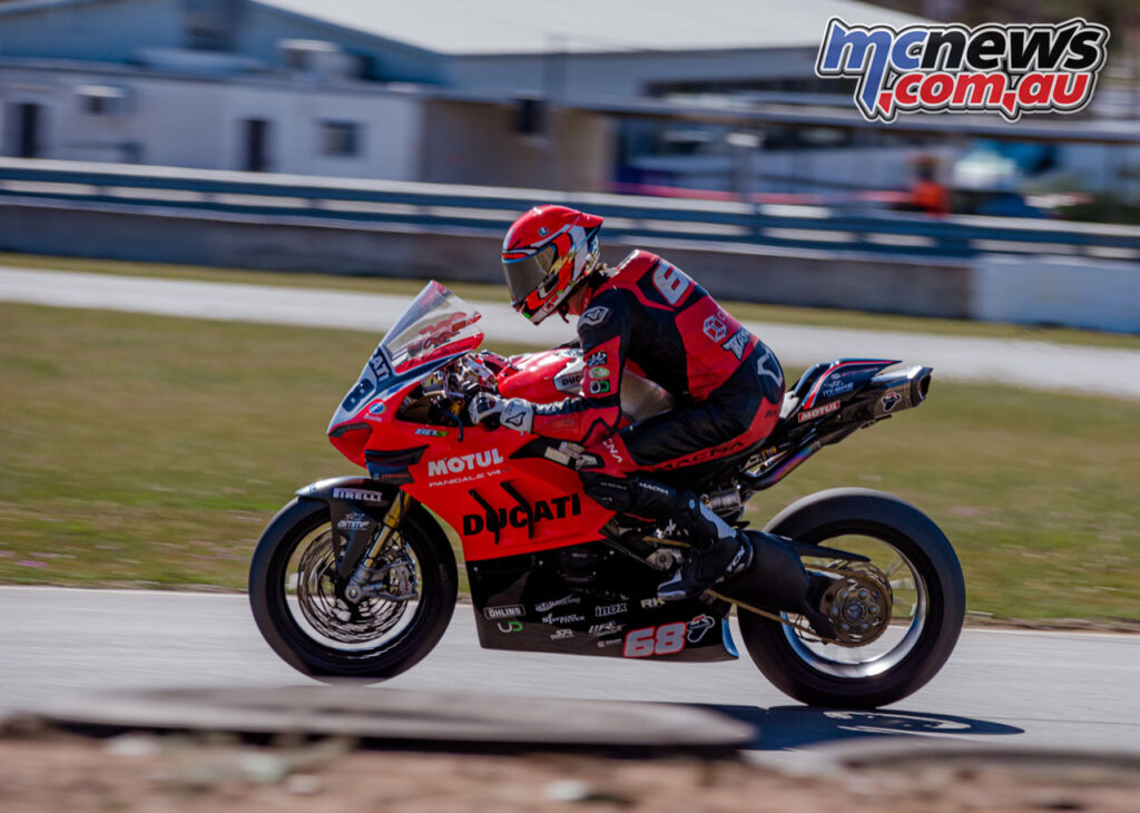 Oli Bayliss on the DesmoSport Ducati V4R
