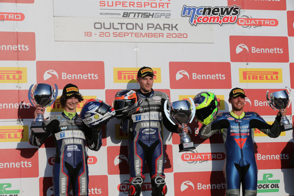 1) Bradley Jones, 2) Rory Skinner, 3) Harry Truelove