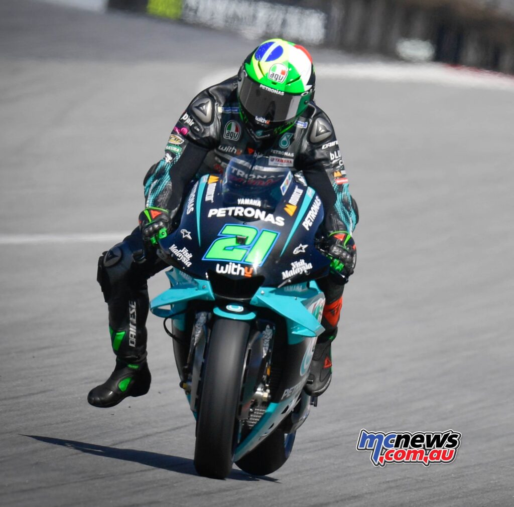 Franco Morbidelli has qualified on pole position for the first time since he stepped up to MotoGP in 2018. This is the first pole position for an Italian rider in MotoGP since Andrea Dovizioso was on pole position at the 2018 Japanese GP.