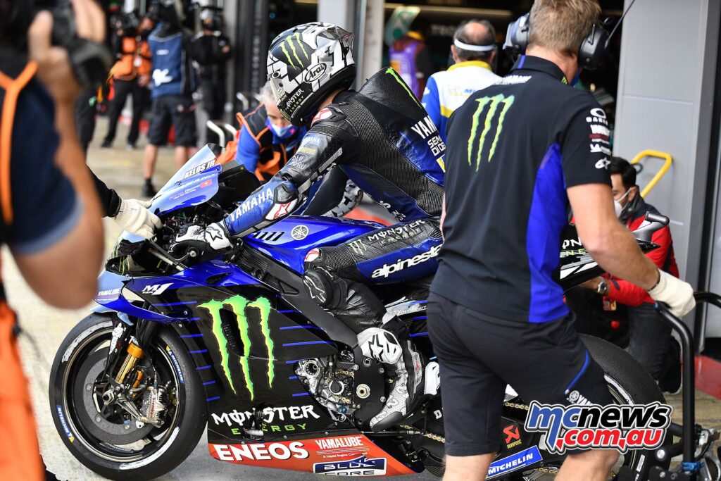 On pole in the last two races, Maverick Viñales is fifth, which is the third time this year he’s failed to take a front row start.