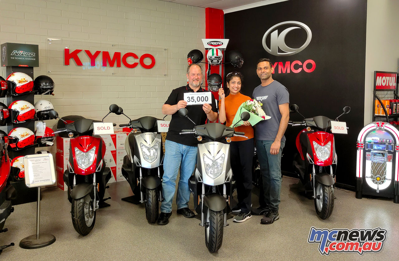 Kymco celebrates 35,000 sales in Australia MCNews