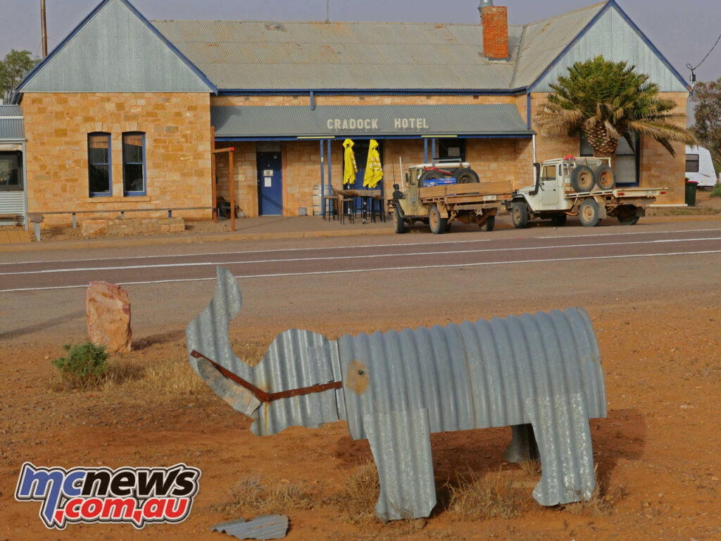 Animal life in Cradock consists mainly of corrugated iron cut-outs.