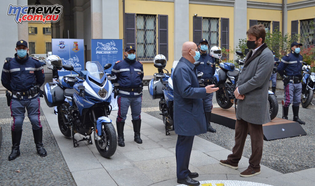MV Agusta CEO Timur Sardarov was present at the official hand-over