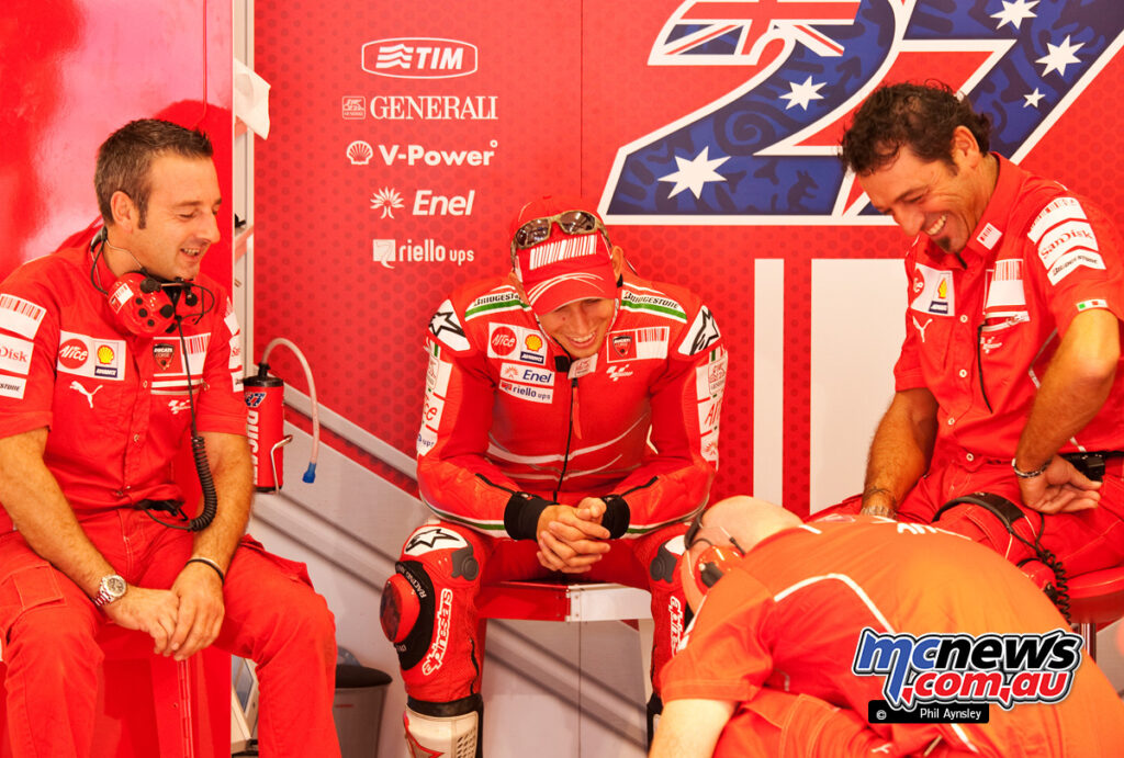 Ducati pit box during FP2