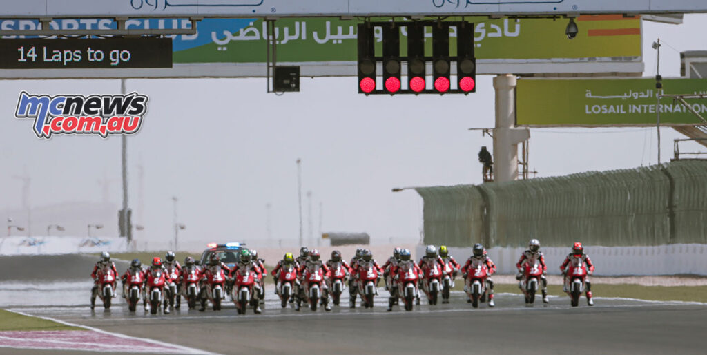 Race 2 Start - Asia Talent Cup 2021 - Losail Round 1