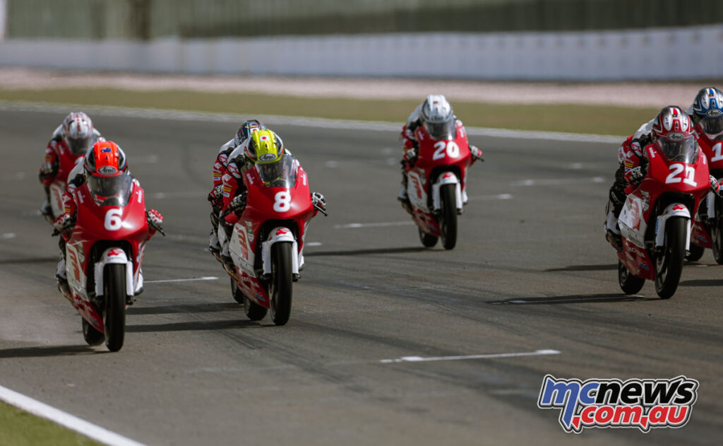 Carter Thompson had a solid weekend running with the front-runners - Asia Talent Cup 2021 - Losail Round 1