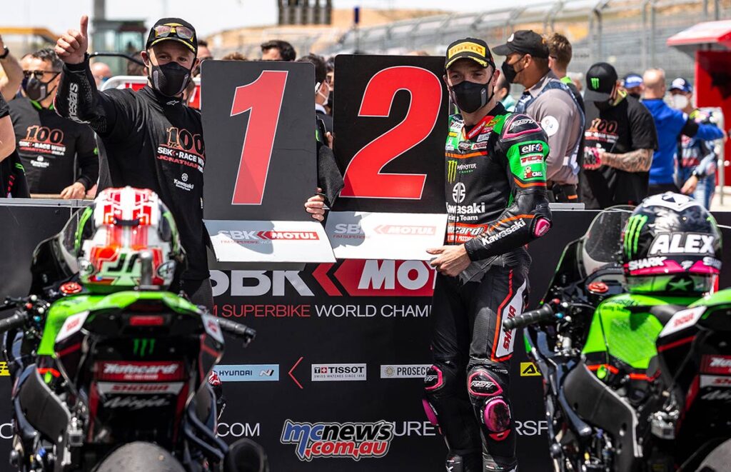 Rea notches up century with race one victory at Aragon