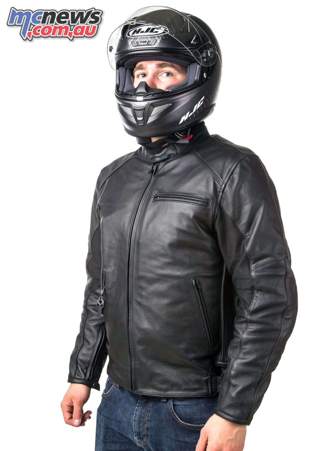 Helite Roadster 2 Leather Airbag Jacket Style with airbag protection