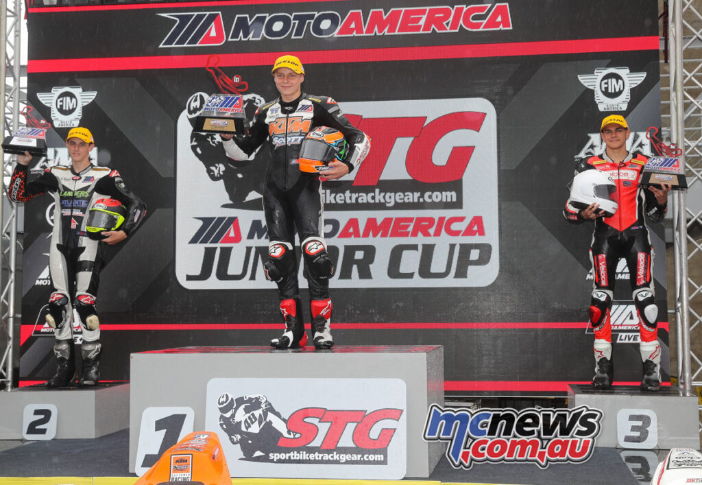 Scott topped the Sunday Junior podium from Gloddy and Kohlstaedt