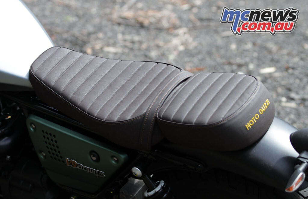 A comfortable seat on the V9 Bobber certainly helps on longer rides