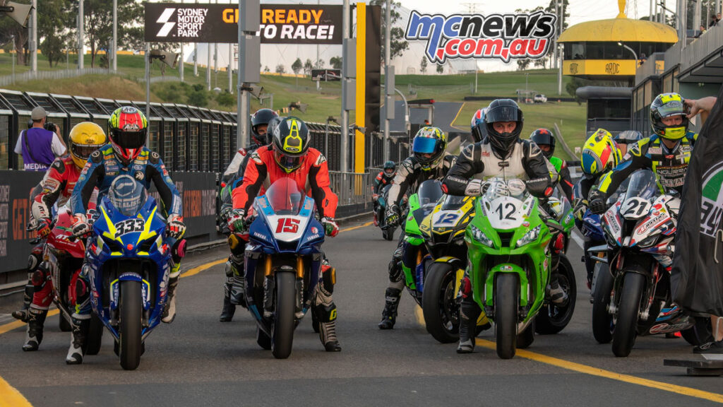 In pitlane - Shaw, Marsh, Walters, Waters