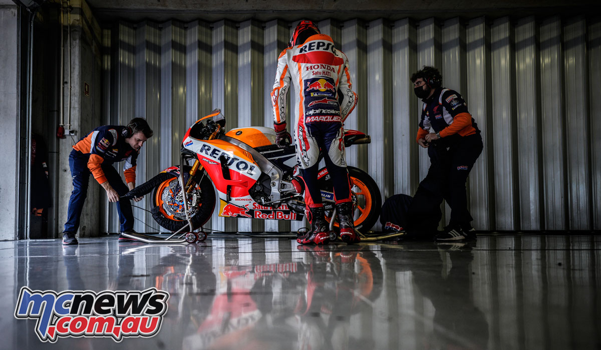  Marc  Marquez  efficiently again on monitor at Portimao 