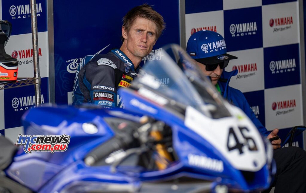 Mike readying for his first qualifying session on the YRT machine at Phillip Island earlier this season - Image RbMotoLens