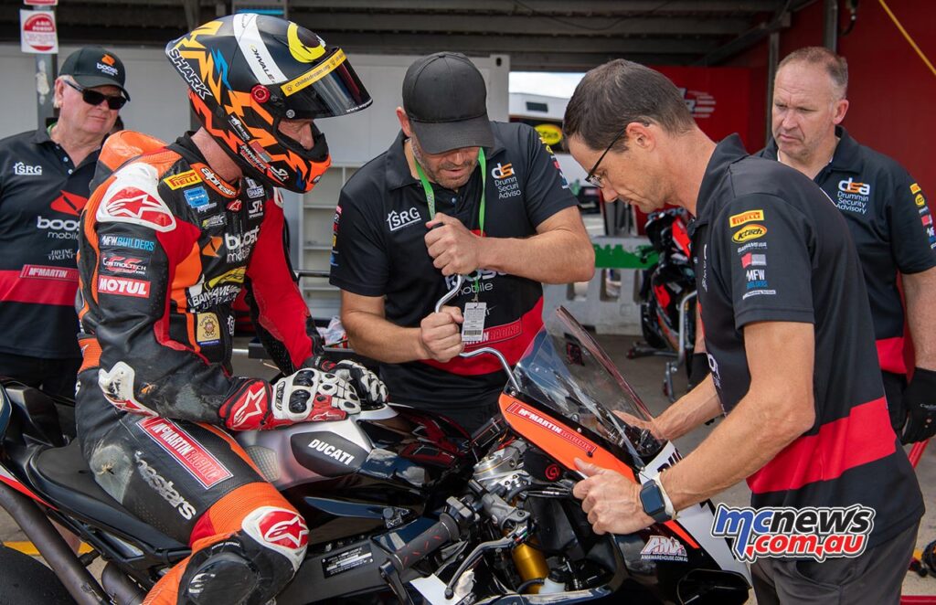 It was clear the Boost Mobile Ducati boys were chasing front end set-up all weekend in QLD