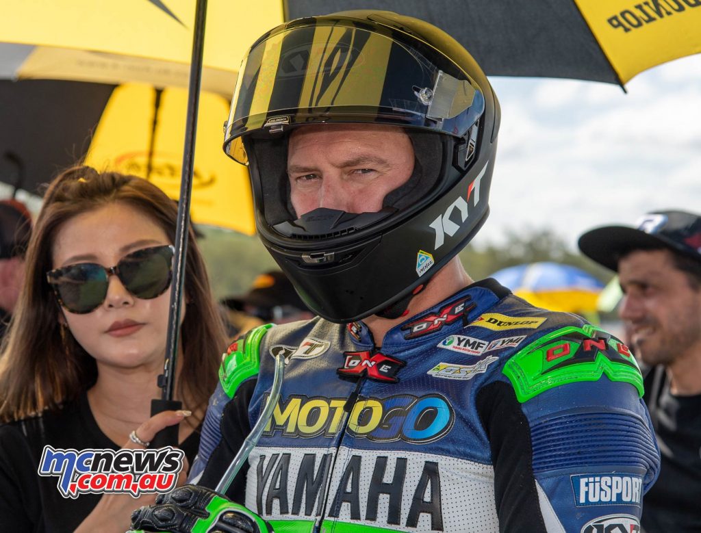 There has been little joy for Westy in ASBK of late on the MotoGo Yamaha, as a last minute stand in for Jamie Stauffer here two years ago through he finished second to Troy Herfoss in both races - Image RbMotoLens