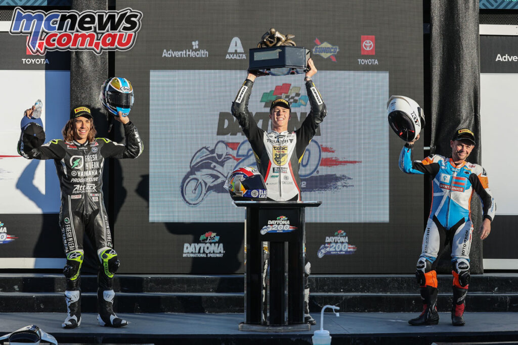 Brandon Paasch tops the 2022 Daytona 200 podium