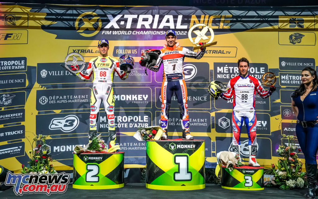 Toni Bou tops the X-Trial podium in Nice