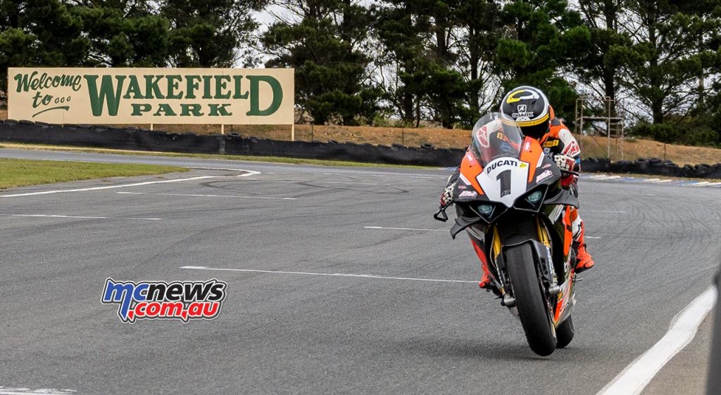 Wayne Maxwell testing at Wakefield Park erlier this month