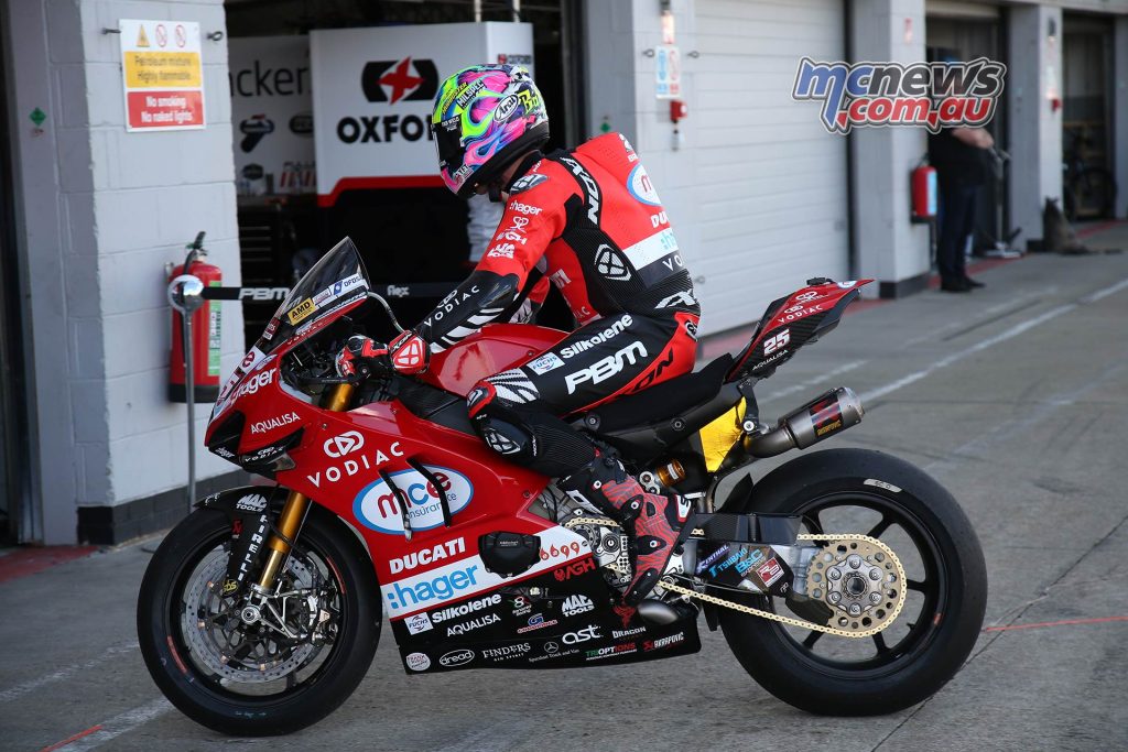 Josh Brookes on the PBM MCE Ducati