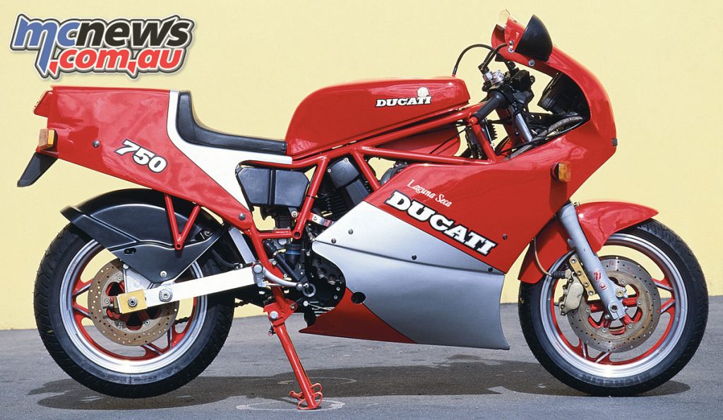 Ducati 750 F1 Laguna Seca continued the line of Ducati race replicas