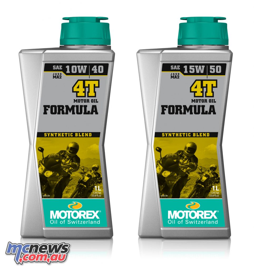 MOTOREX Formula 4T in 10W40 and 15W50