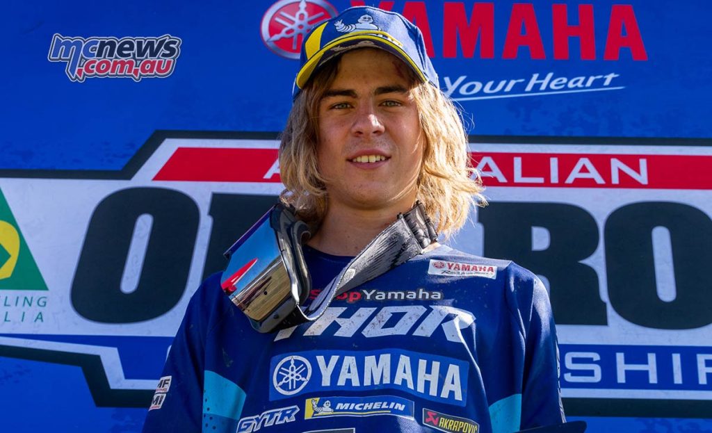 Young Tasmanian Kyron Bacon dominated the A4DE on debut and will not seek to do the same at the ISDE where he will make his debut in the Junior World Trophy Team