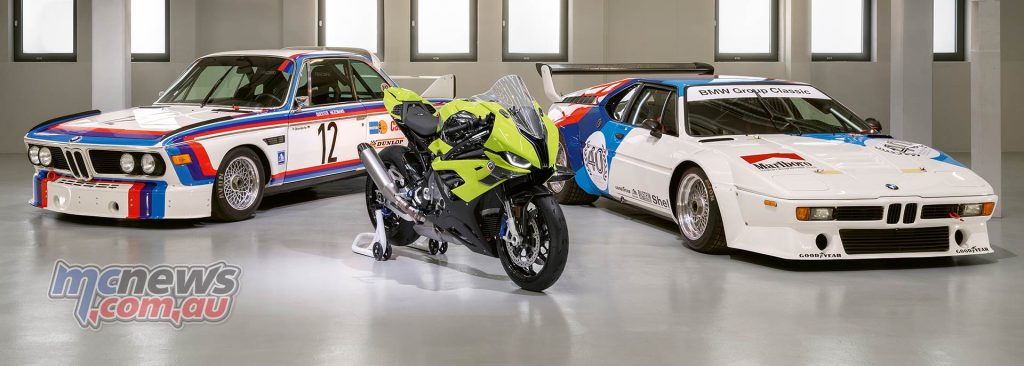 BMW 3.0 CSL and the M 1000 RR 50 Years along with the BMW M 1