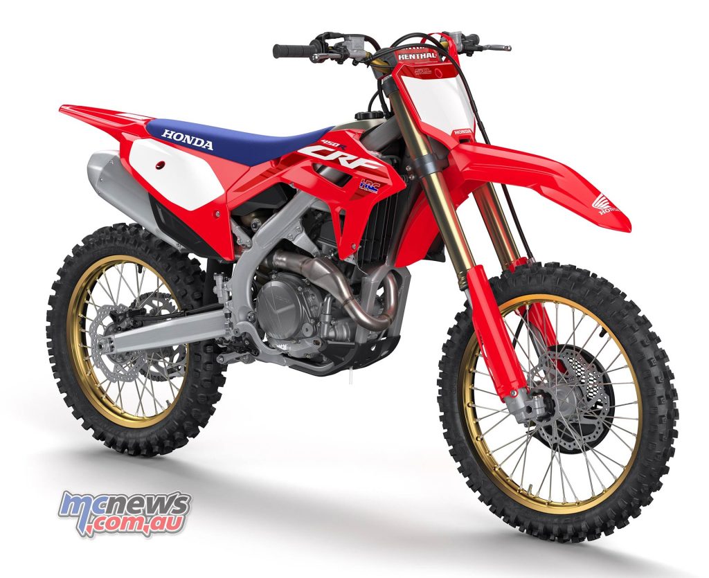 2023 Honda CRF450R 50th Anniversary here late this year for $14,498, a $400 premium over the standard CRF450R model