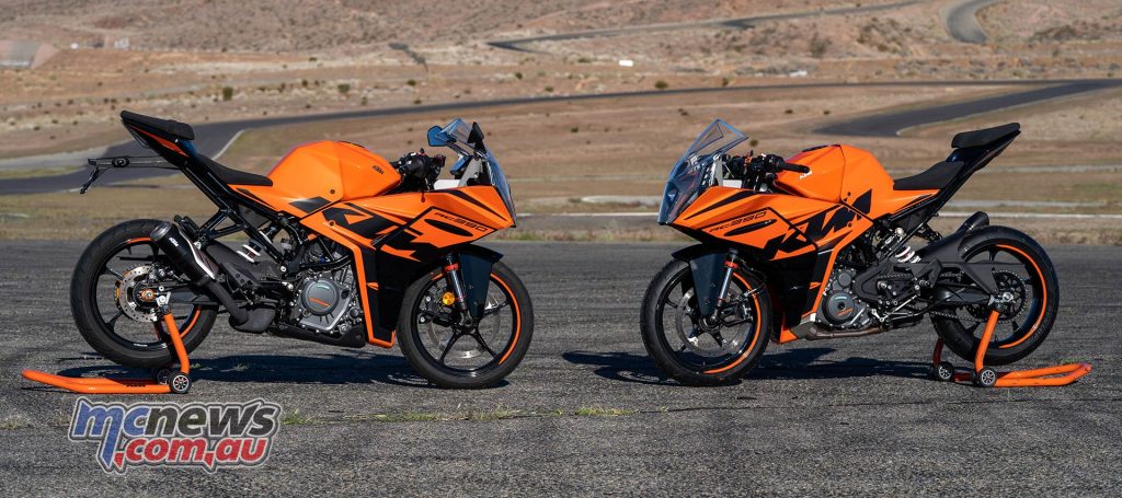 The RC390 is powered by a 373 cc liquid-cooled single