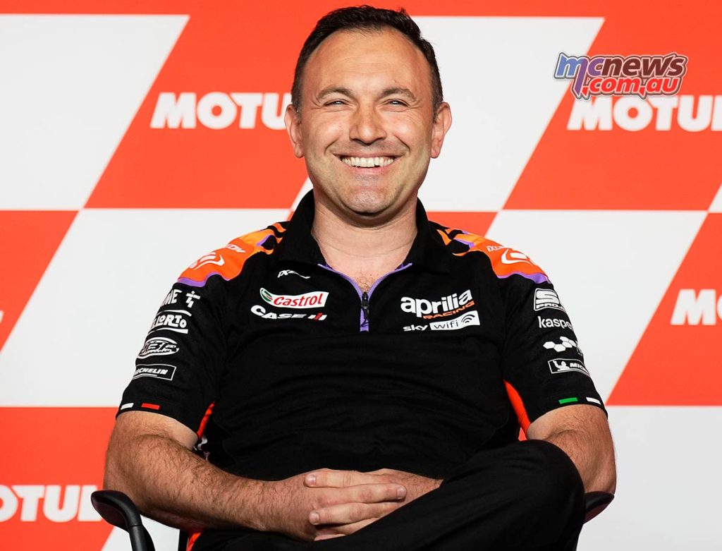 Paolo Bonora Aprilia Racing Team Manager
