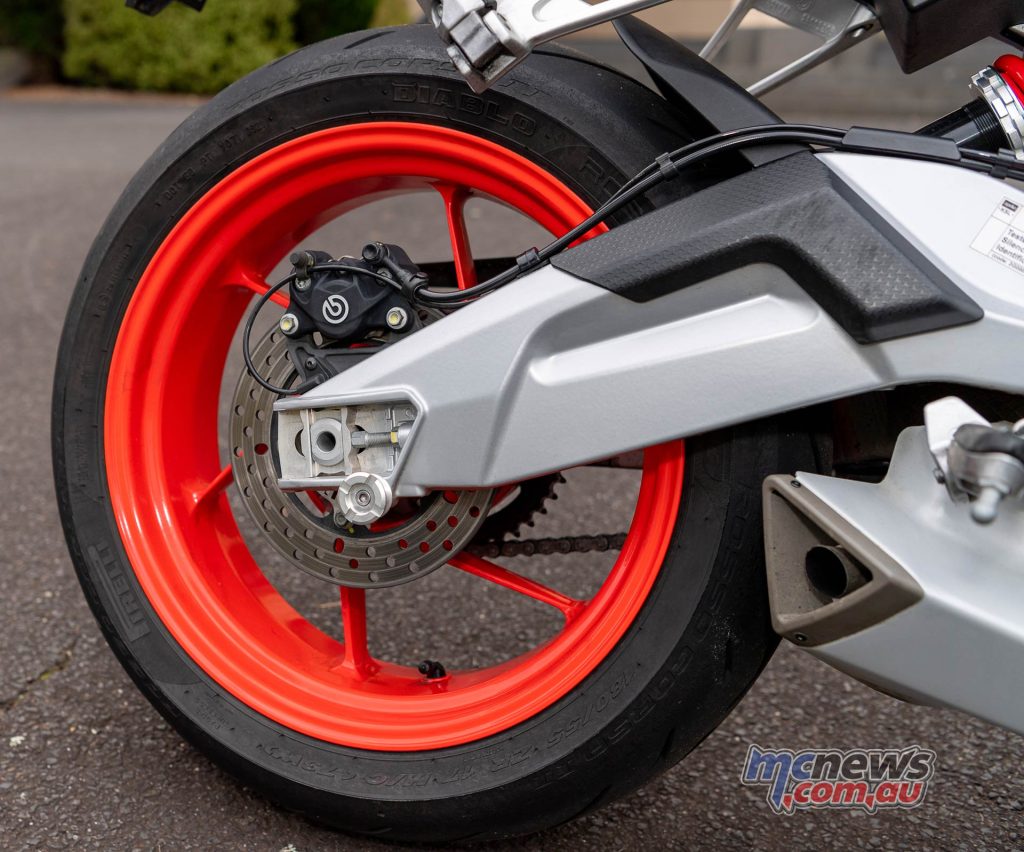 The rear brake could however be sensitive to ABS activation
