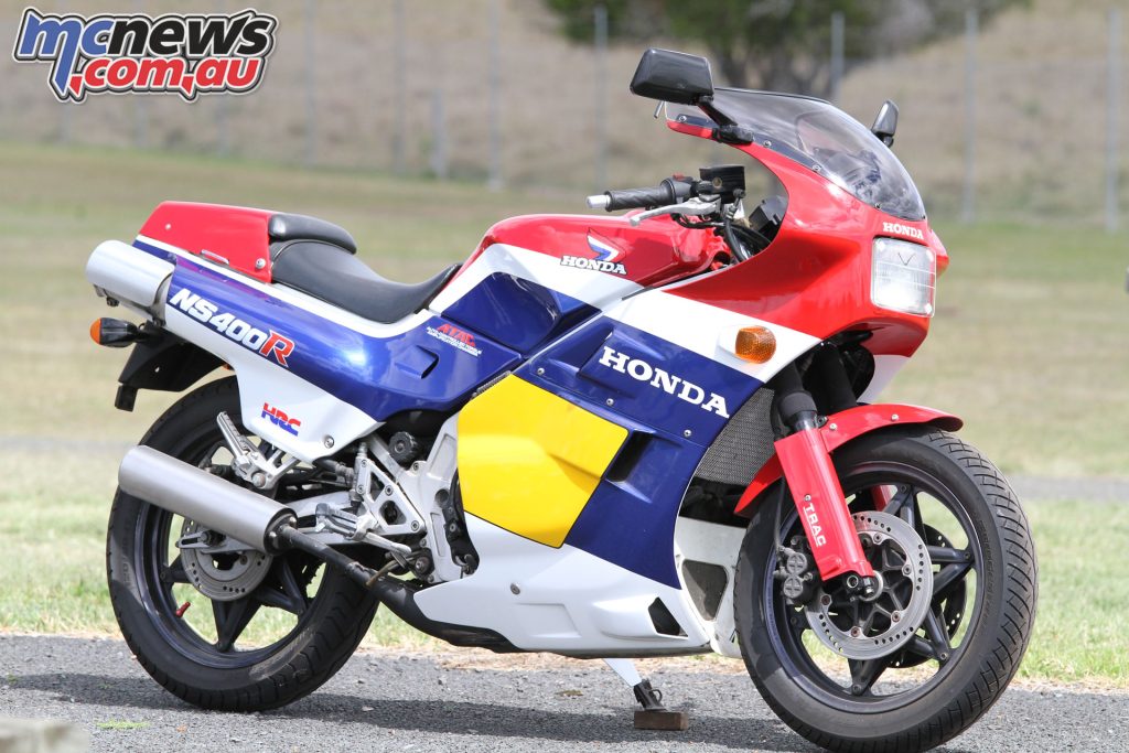 Honda's NS400R dressed up in Grand Prix inspired livery