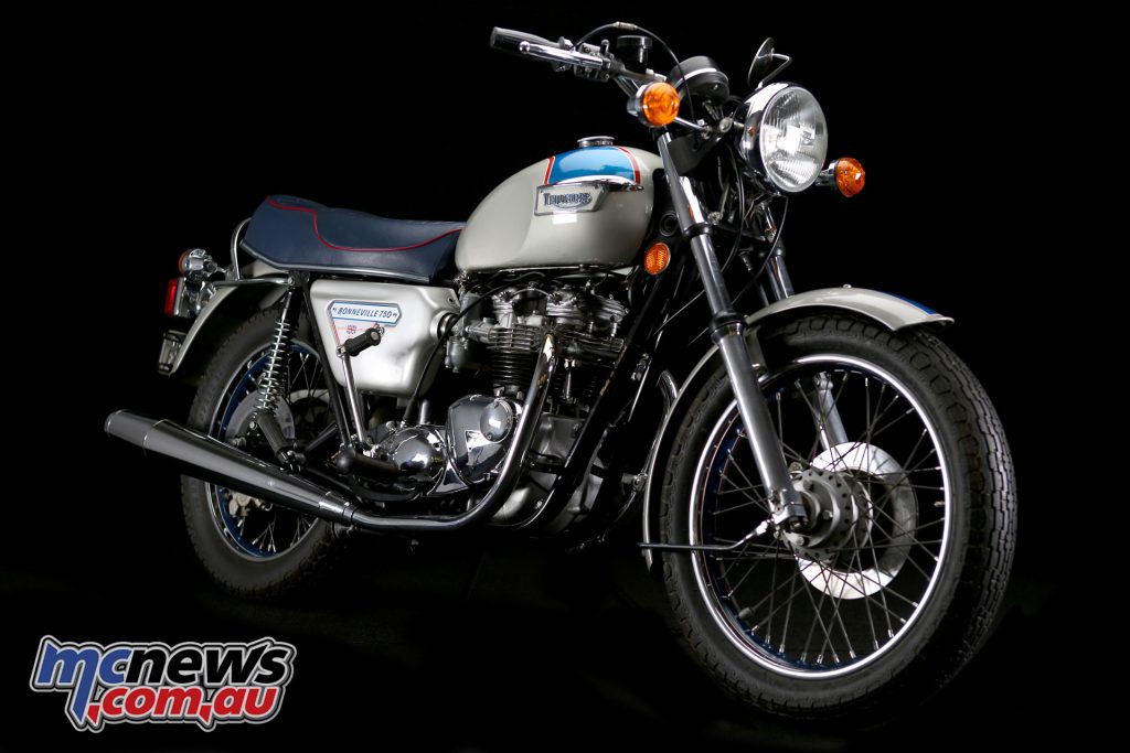 The Triumph Silver Jubilee Bonneville for the US had the traditional teardrop tank