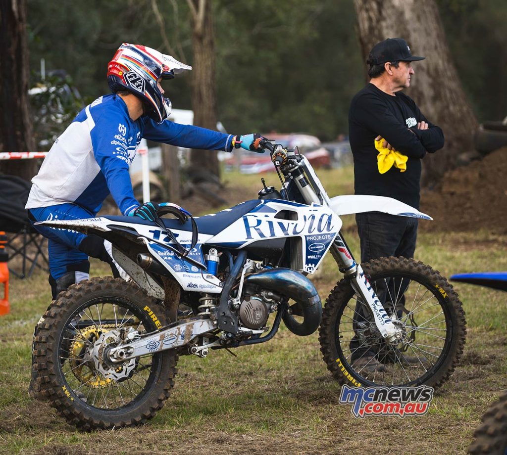 Pro Surfer Julian Wilson rode with McCoy's Team at the MXStore Battle in the Bush