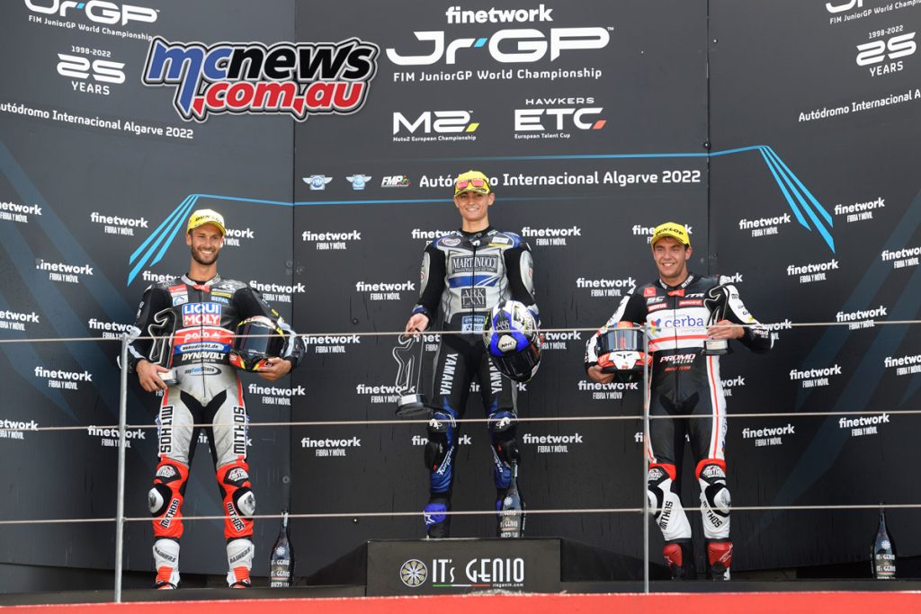 European Moto2 Race 1 Podium