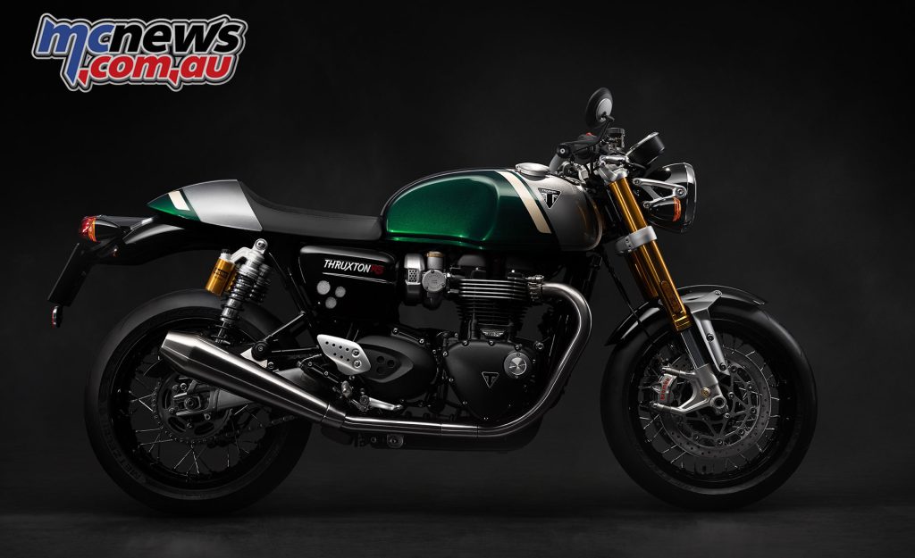 2023 Triumph Thruxton RS - Competition Green and Silver Ice