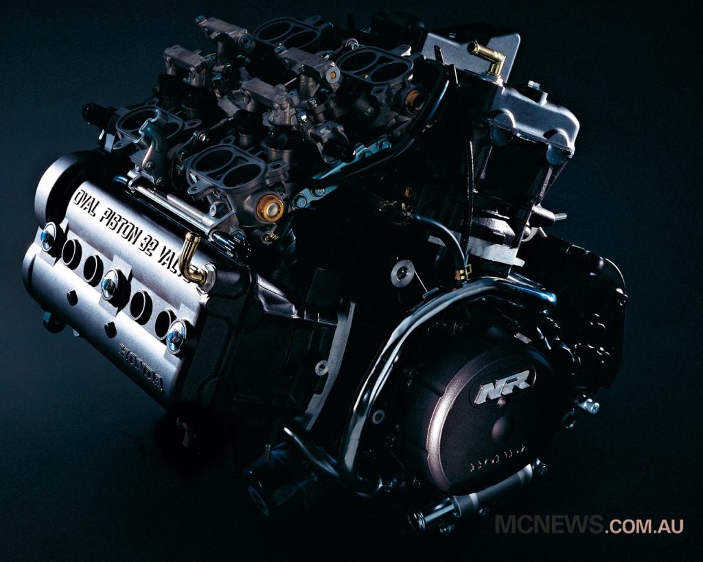 The Honda NR750 engine is a wonder of engineering, where would we be now if the rules didn't forbid them...