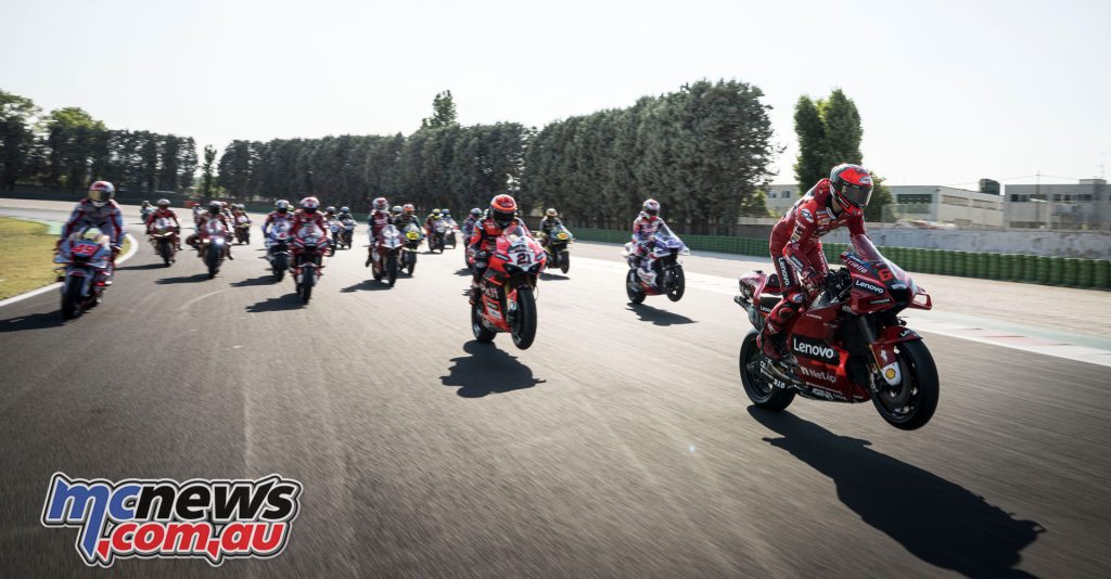 A lap of honour was also held for World Ducati Week as Misano