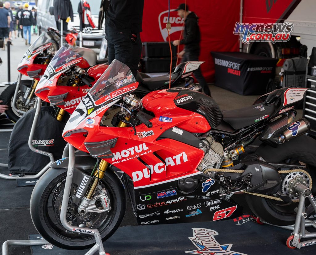 DesmoSport Ducati is running Broc Pearson alongside primary rider Bryan Staring here at Morgan Park