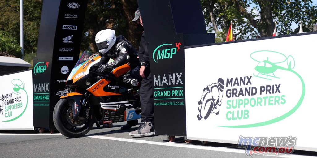 MGP Supporters' Club Junior Manx Grand Prix - Jamie Williams looked likely for the win before ultimately retiring - Image Dave Kneen-