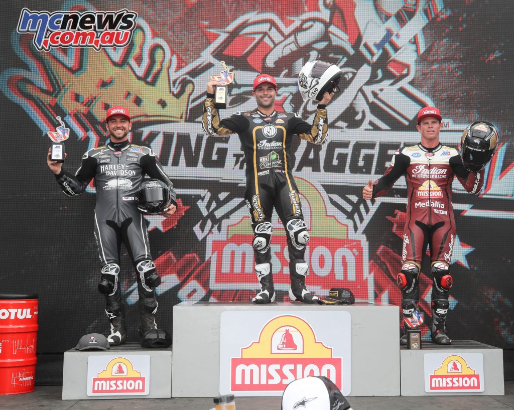 Bobby Fong won the King of the Baggers race from Travis Wyman and Tyler O'Hara