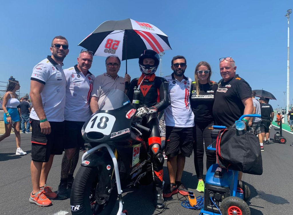 Harrison Voight on the grid at the Misano CIV round